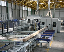 2010Investment in a line for the production of chestnut glulam beams