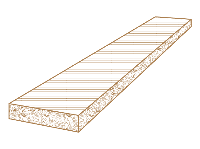 Tabla y tablón de sierra