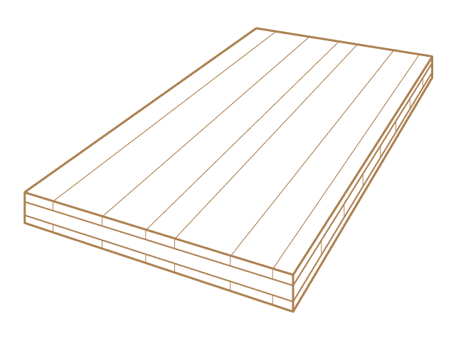 3-Schicht-Holzplatten